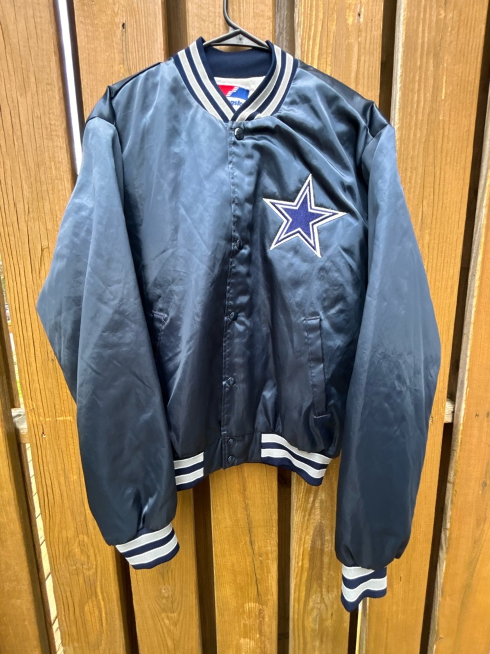 Vintage Dallas Cowboys satin bomber jacket by swinger size large